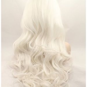 White Wig Wavy Lace Front Wig
